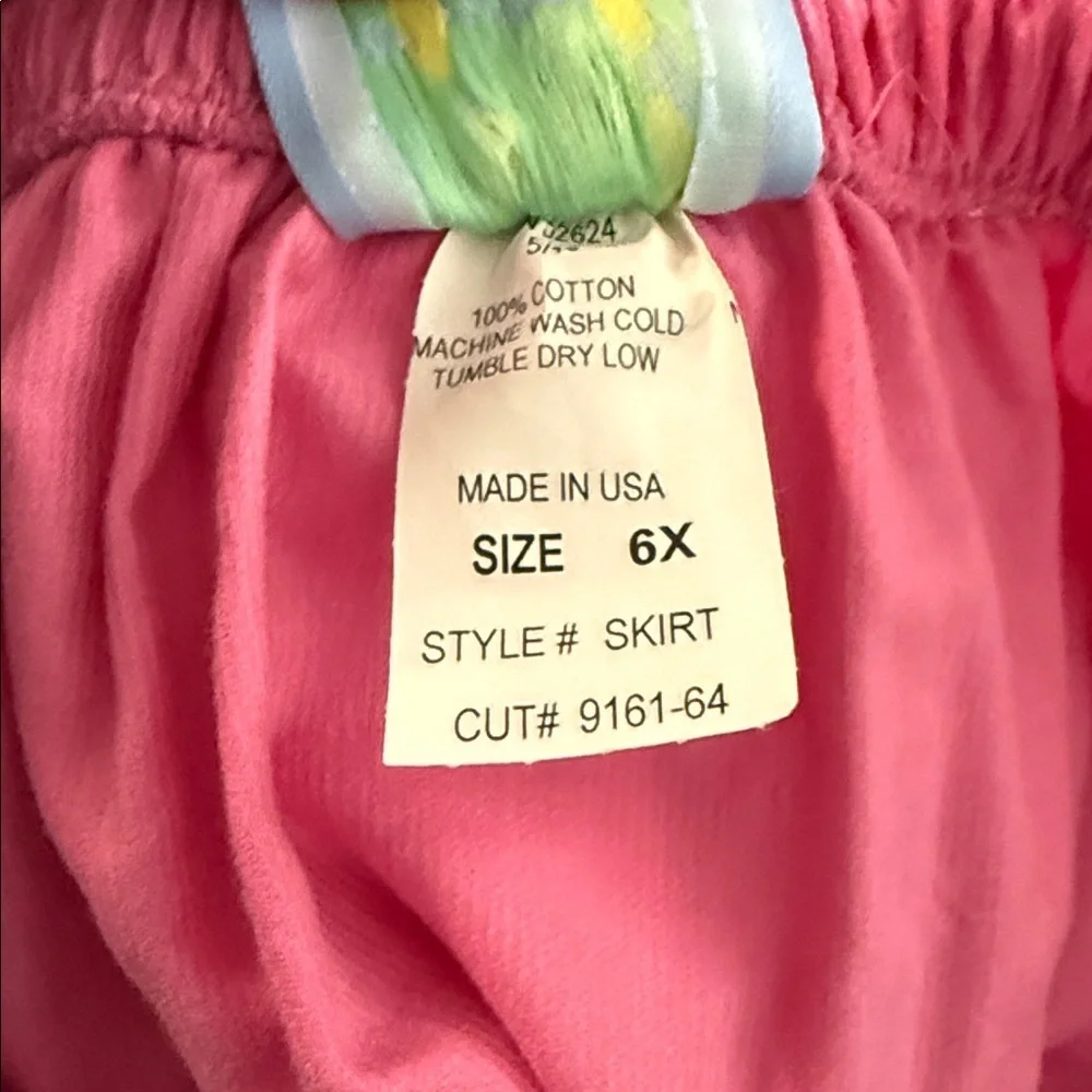 Girls pink corduroy SKIRT size 6x NWT elastic banded waist